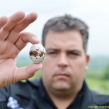 Dean Kingham, PWCO Thames Valley, with raptor egg